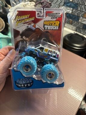 Johnny Lightning Frost Bite Monster Truck Toy - Light Blue